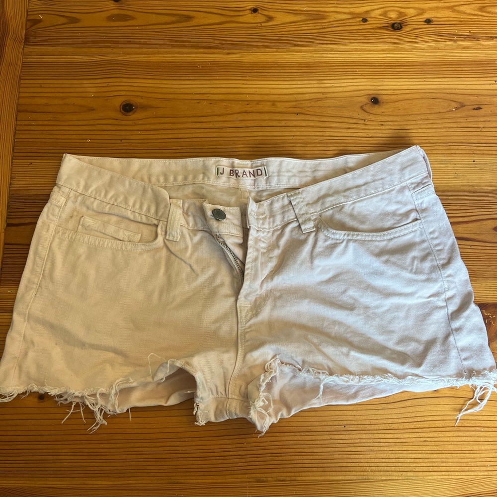 White Jean Shorts